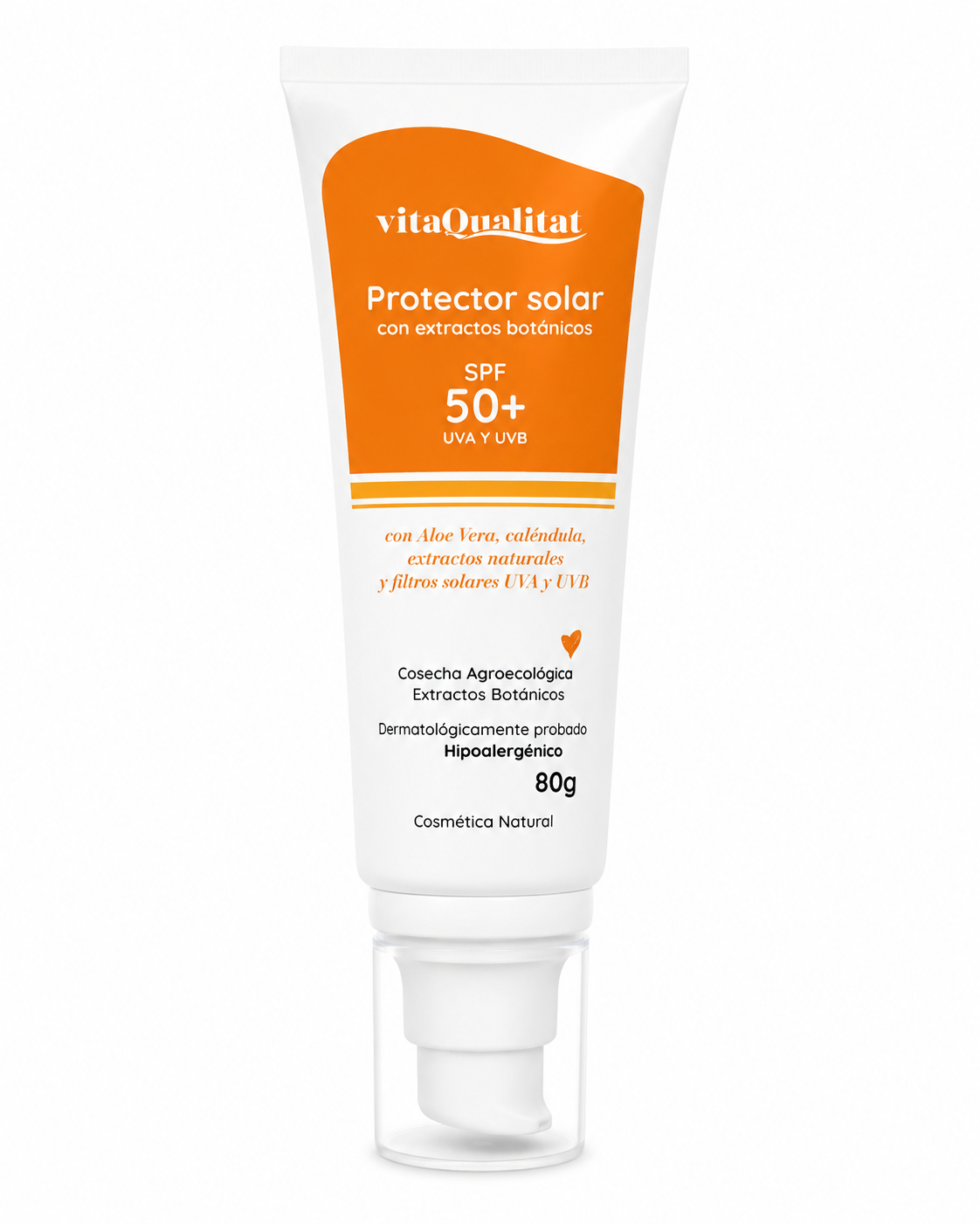 Protector Solar con extractos Botánicos 80gr Vitaqualitat