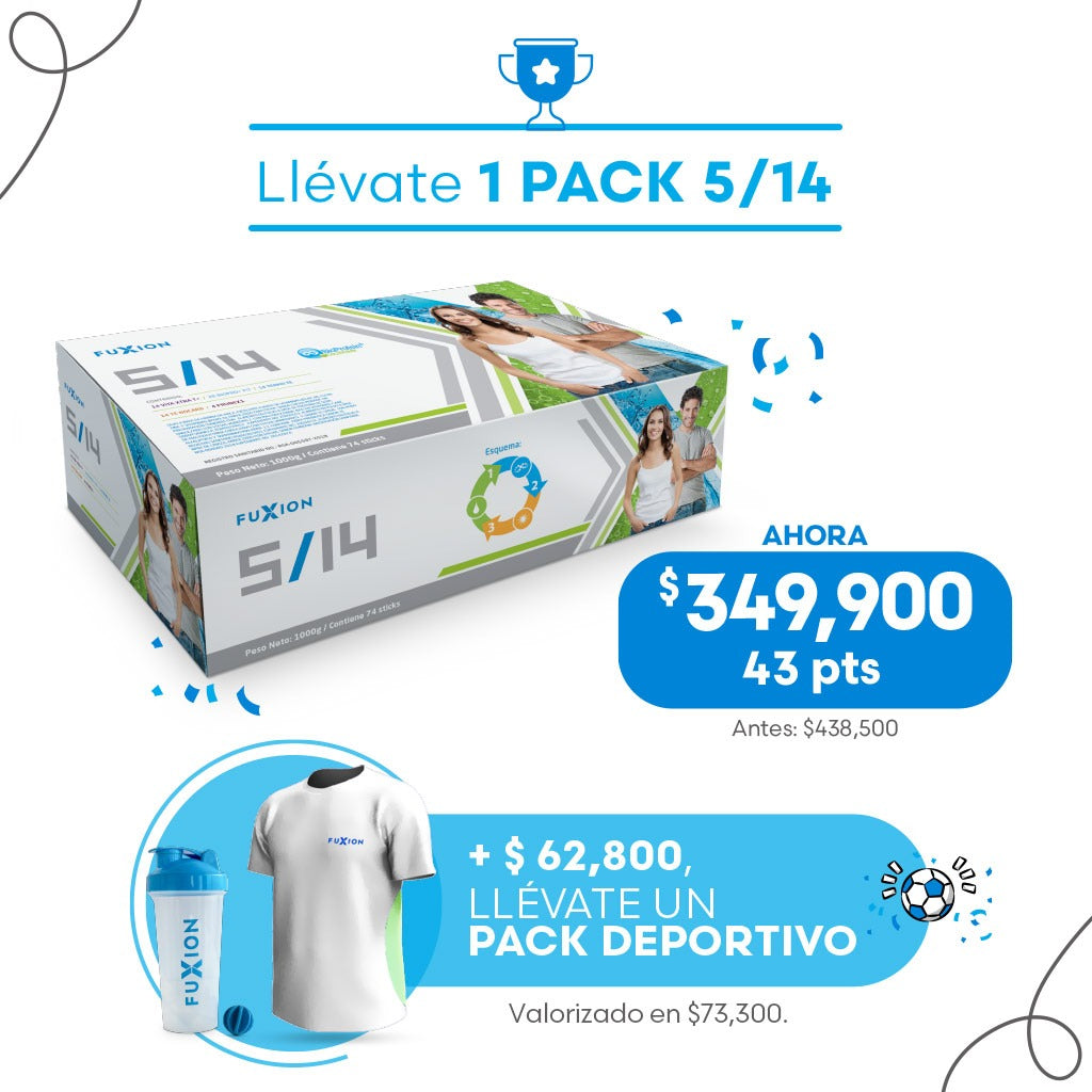 PROMO FUTBOL PACK 5/14